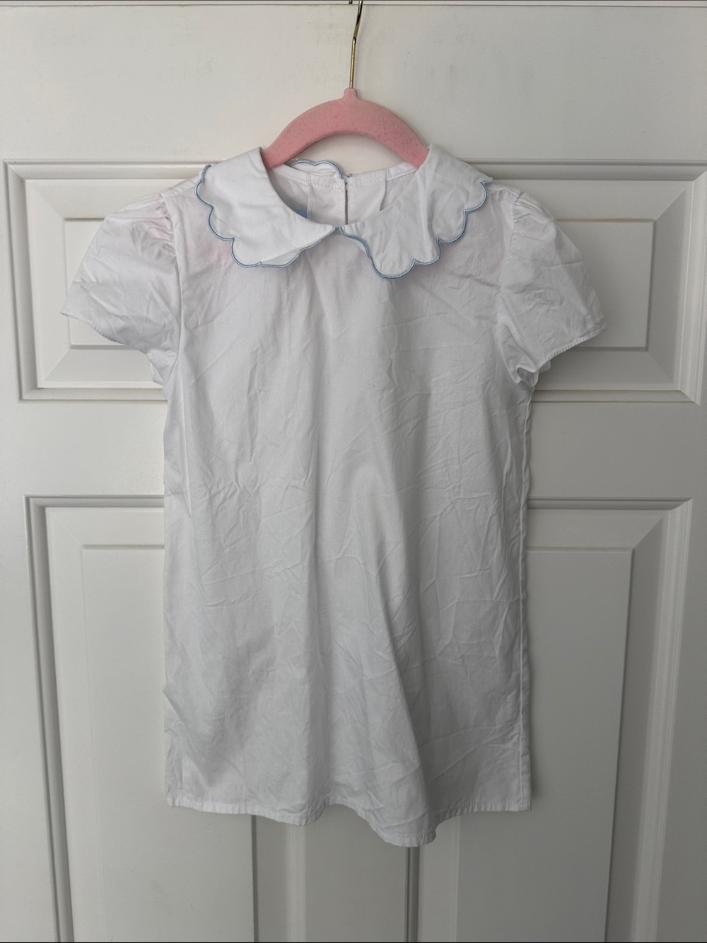 Girls Bella Bliss Scalloped Collar Top Shirt 6